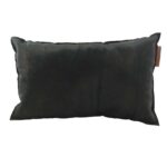 Black Color Leather Cushion with Filler for Couch - CS 091 (30x50cm)