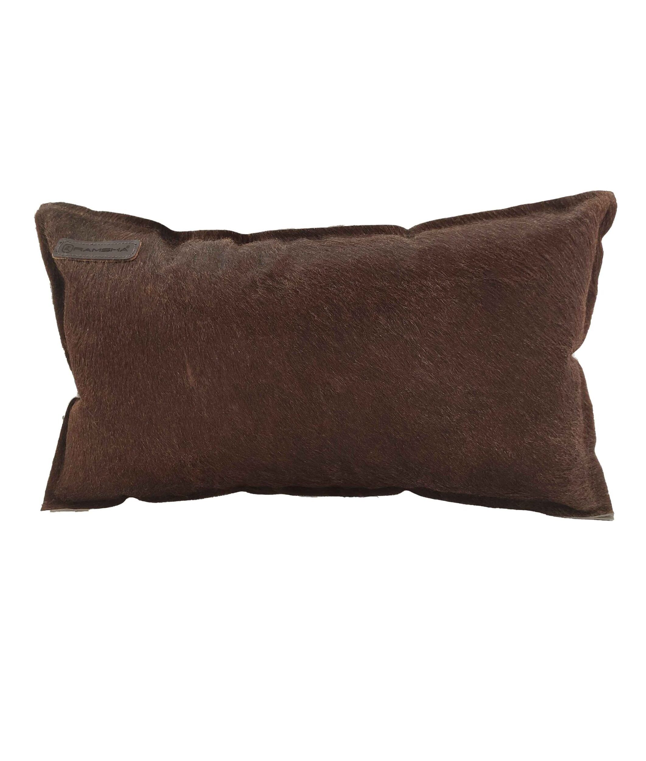 IMG_20220317_153052-scaled-1-2123x2500-1.jpg Dark Tan Color Leather Cushion with Filler for Couch - CS 091 (30x50cm) - الصورة 1