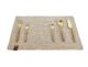 Natural and Gold Dining Table Decor Placemat - PM 020 (30x44cm) - الصورة 4