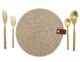 Round Natural and Gold Placemat - PM 019 - الصورة 2