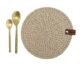 Round Natural and Gold Placemat - PM 019 - الصورة 4