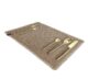 Natural Color with Gold Border Placemat - PM 017 (30x44cm) - الصورة 4