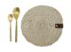 Bleach Color Round Kitchen Placemat, Coffee Placemat - PM 002 - الصورة 3