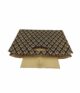 Stunning Black & Gold Polyester Basket - BK 008 (35x20x27cm) - الصورة 4