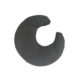 Black & Gold Moon Shape Poly Velvet Cushion Cover with Filler for Home Decor - CS 110 (45x45cm) - الصورة 3