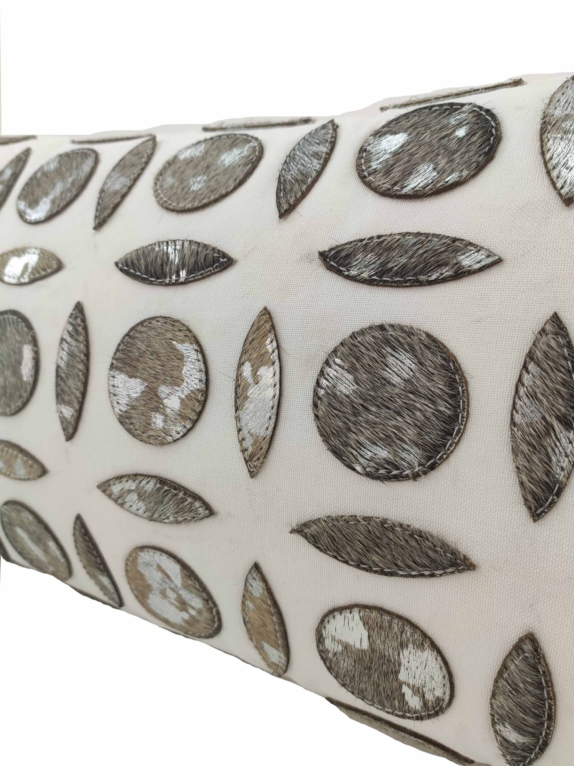 IMG_20220322_123425-scaled-2.jpg Modern Farmhouse White Leather Cushion - CS 101 (30x50cm) - الصورة 3