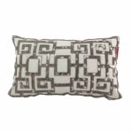 Beautiful Design White Leather Cushion - CS 107 (30x50cm)