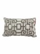 Beautiful Design White Leather Cushion - CS 107 (30x50cm)