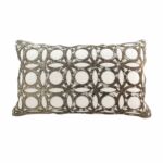 Decorative Home White Leather Cushion - CS 100 (30x50cm)