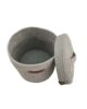 Handmade Grey Basket - BS 003 (22x22cm) - Image 2