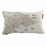 White Color Leather Cushion with Filler for Living Room, Couch, Bed, Sofa, Farmhouse - CS 108 (30x50cm)