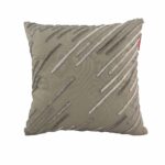 Olive Green Color Leather Cushion with Filler for Car, Cafe, and Sofa - CS 109 (45x45cm)