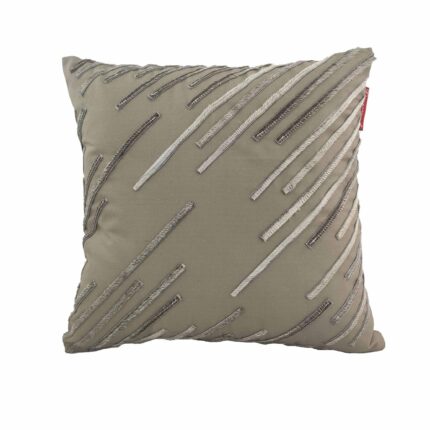 Olive Green Color Leather Cushion with Filler for Car, Cafe, and Sofa - CS 109 (45x45cm)