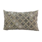 Home Decorative Olive Green Leather Cushion - CS 104 (30x50cm)