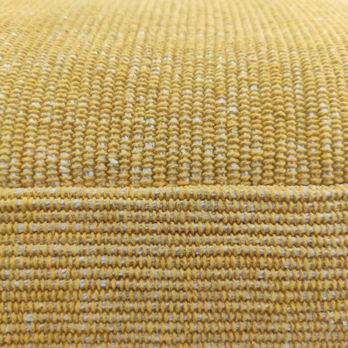 Yellow Color Bedroom Decor Cotton Pouf - PF 069 (50x50x30cm) - Image 3