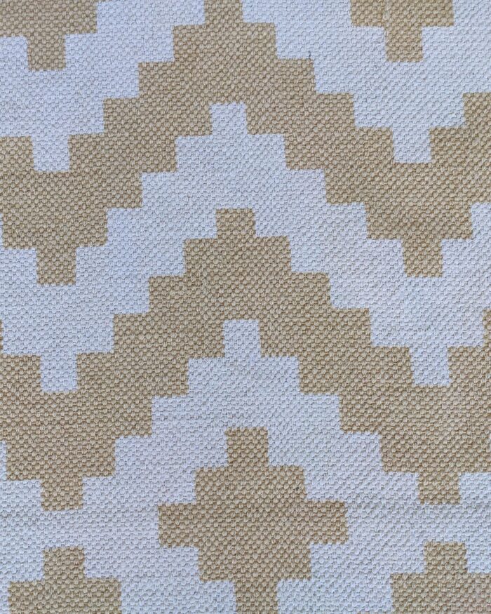 ⁦Beige & White Color Modern Floor Printed Rug - SP 016 (140x200cm)⁩ - الصورة ⁦3⁩