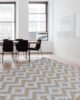 Beige & White Color Modern Floor Printed Rug - SP 016 (140x200cm) - الصورة 4