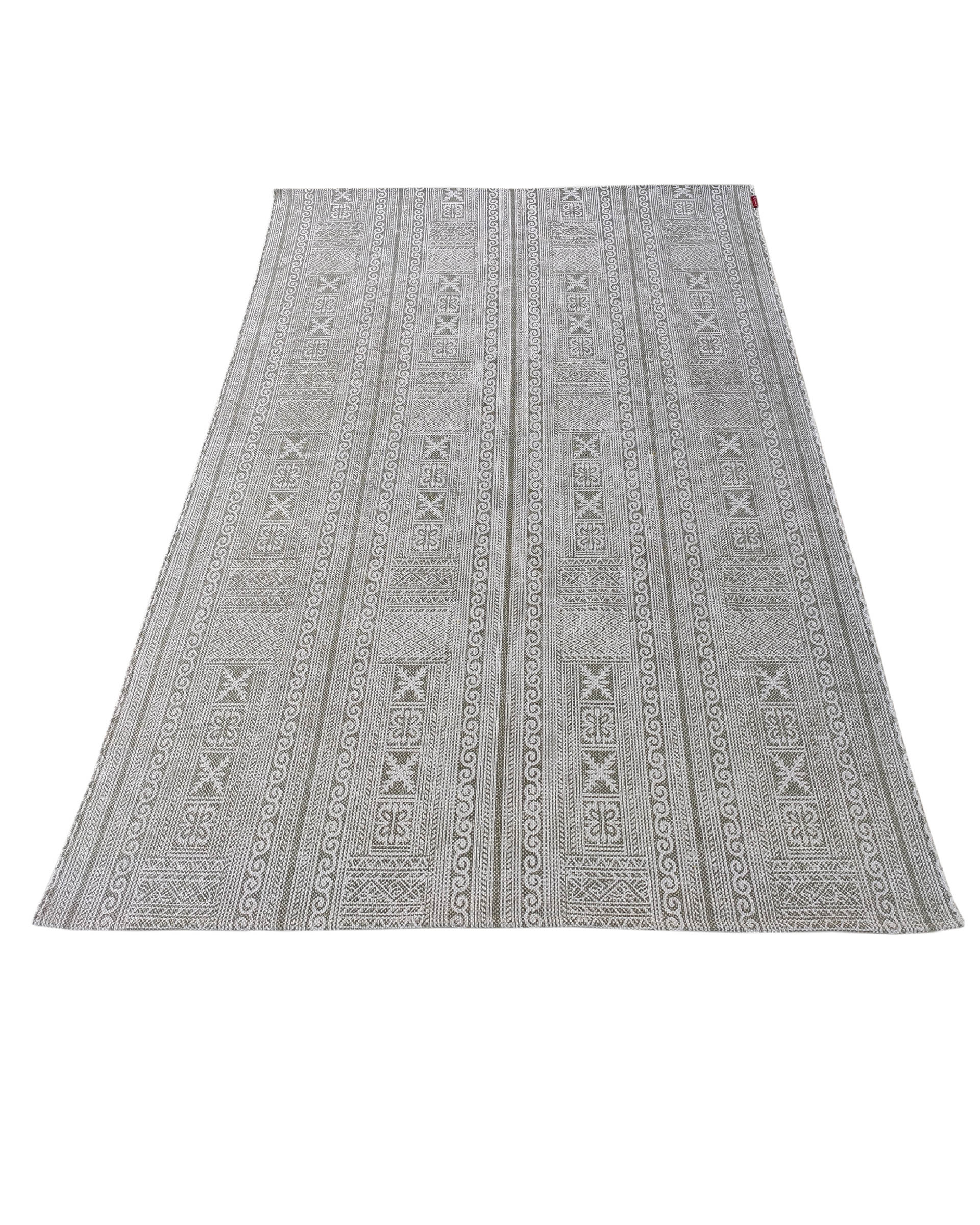 IMG_20220714_111526-1.jpg Brown & White Color Screen Printed Rug for Bedroom - SP 018 (140x200cm) - Image 3