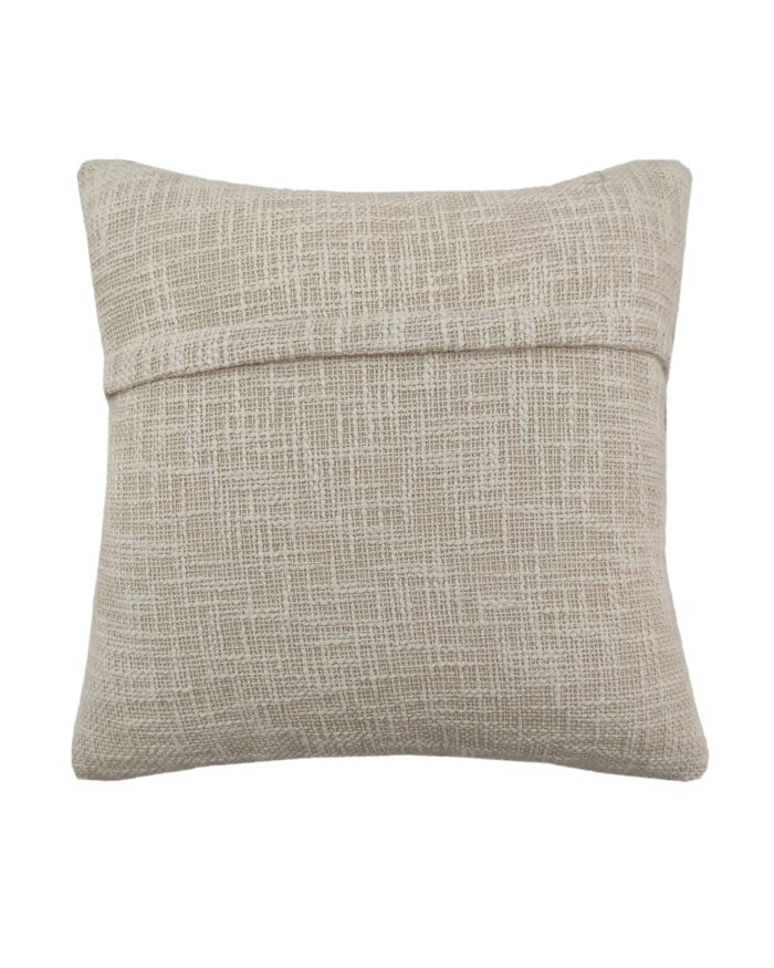 ⁦Natural Color Embroidery Cotton Cushion with Filler for Living Room - CS 160 (45x45cm)⁩ - الصورة ⁦4⁩