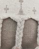 White and Beige Color Cotton Cushion with Filler for Living Room, Bed, Couch - CS 175 (45x45cm) - Image 4