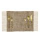 Jute and Cotton Placemat Natural Color - PM 045 (30X44cm) - الصورة 2