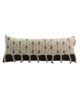White & Black Color Cotton Cushion with Filler for Window Seat, Floor - CS 172 (30x90cm)