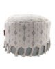 Soft White and Grey Pouf for Balcony - PF 075 (50x50x30cm) - Image 2