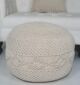 Macrame Pouf PF-072 50x50x30 cm by Ramsha Home