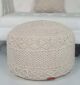 Detailed View of Handcrafted Macrame Pouf PF-073 by Ramsha Home