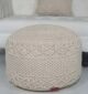 Macrame Pouf PF-073 50x50x30 cm by Ramsha Home