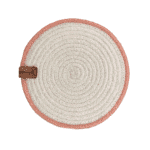 Pink & White Cotton Placemat - PM 011