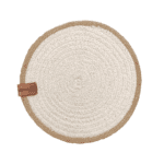 Natural and White Color Decor Placemat PM 013