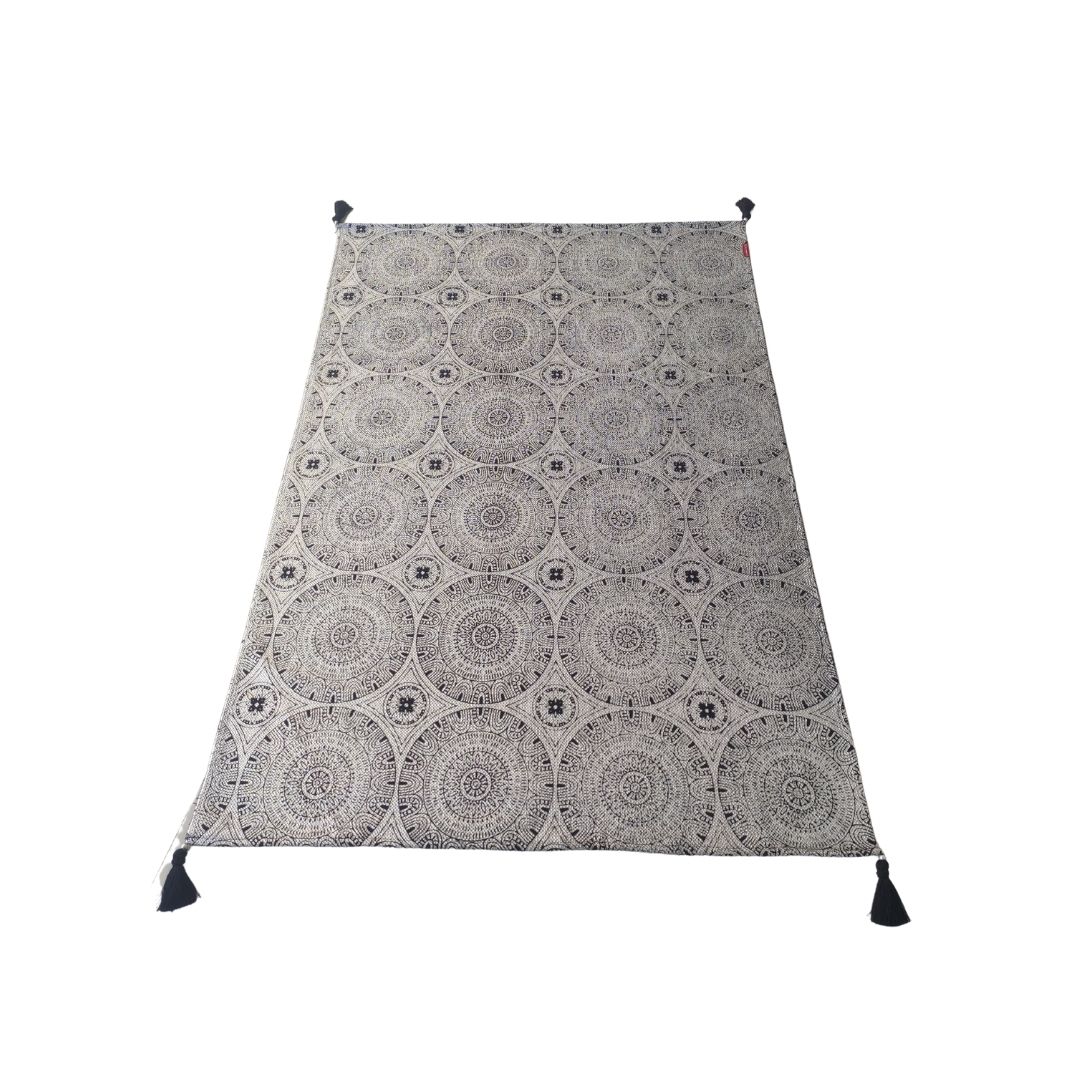 Screen Printed Rugs Dubai Handmade Rugs and Carpets Online UAE Screen printed handmade rug for modern home floorings, rugs Dubai, dining table rugs, and outdoor rugs