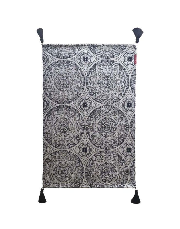 Screen printed handmade rug for modern home floorings, rugs Dubai, dining table rugs, and outdoor rugs