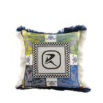 Multi-Color Modern Printed Polyester Cushion with Filler for Window Seat, Car Seat - CS 058 (45x45cm)