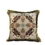 Multi-Color Modern Printed Polyester Cushion with Filler for Window Seat, Car Seat - CS 059 (45x45cm)