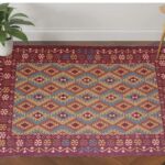 Stylish bedroom decor digital printed rug DD 018, 60x90cm, adding charm to your sleeping space by Ramsha Home.