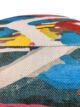 Home decor printed pouf, multi color 50x50x30cm - colorful and comfortable seating option by Ramsha Home.