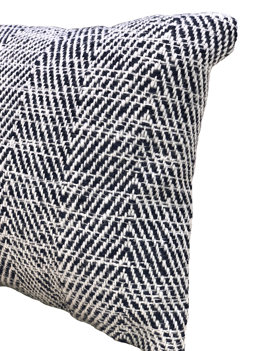 Decorative Polyester Cushion CS-248 - Handcrafted Blue Design for Indoor and Outdoor Spaces, 30X50cm Handcrafted woven cushion CS-248, versatile blue design, 30X50cm