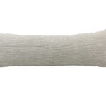 White Color Cotton & Polyester Cushion with Filler for Playroom, Bedroom - CS 215 (30x90cm)