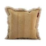 Beige Color Handmade Decor Cotton Cushion with Filler - CS 141 (45x45cm)
