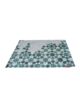 Vibrant green multi-color polyester digital printed rug DD 008, perfect for bedroom decor, measuring 60x90cm by Ramsha Carpets.