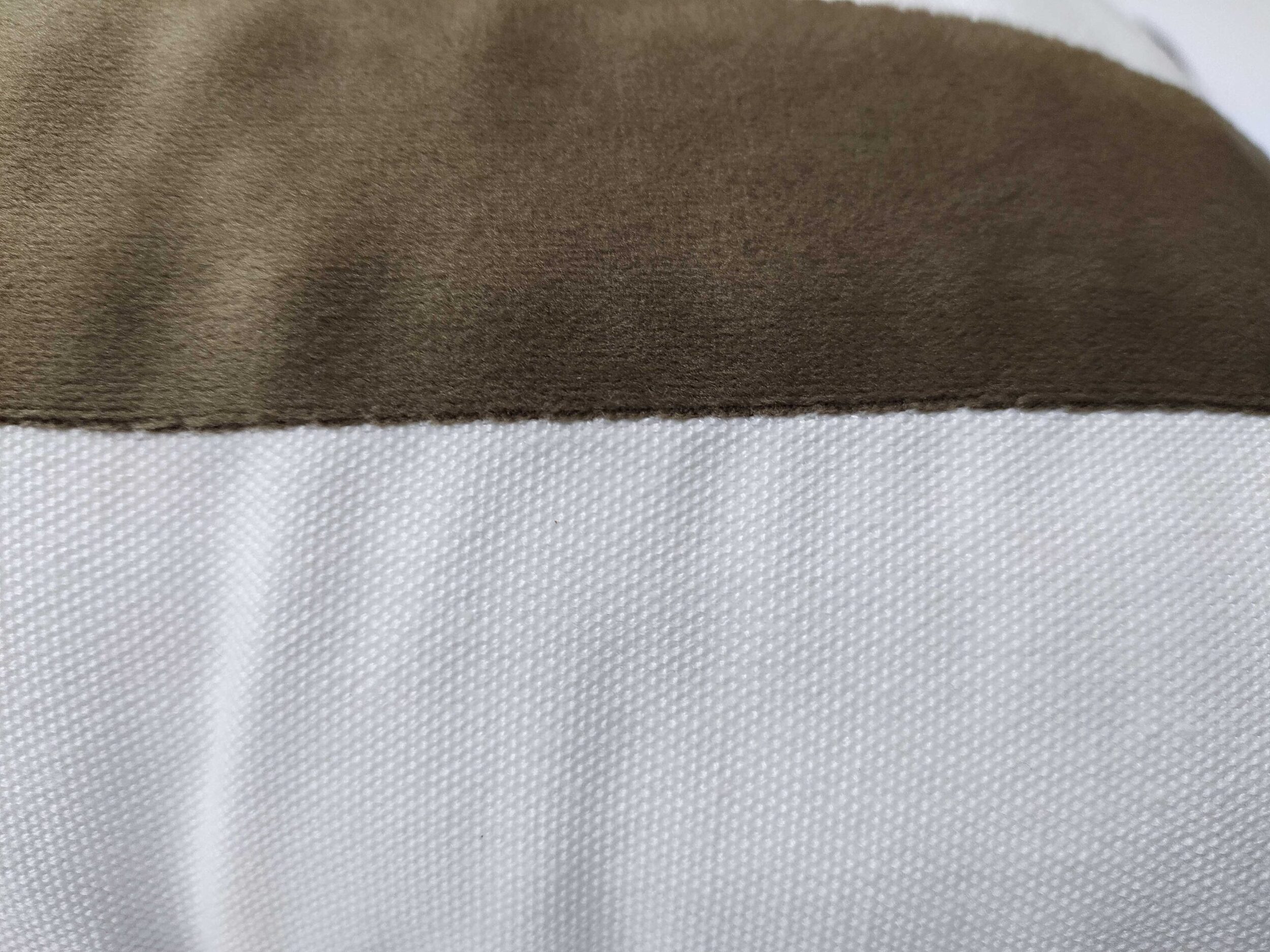 Elegant 30x90cm Polyester Cushion with Filler and Tassels (CS-138) in White and Brown for Indoor and Outdoor Use by Ramsha Home Elegant 30x90cm polyester cushion in white and brown with tassels, CS-138, suitable for indoor and outdoor use by Ramsha Home.