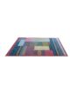 Colorful 170x240cm digital printed rug, DD 004, with a modern multi-color pattern designed to elevate home decor by Ramsha Home.