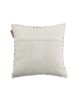 Modern 45x45cm leather cushion in white, CS-109, perfect for car, cafe, and sofa by Ramsha Home.
