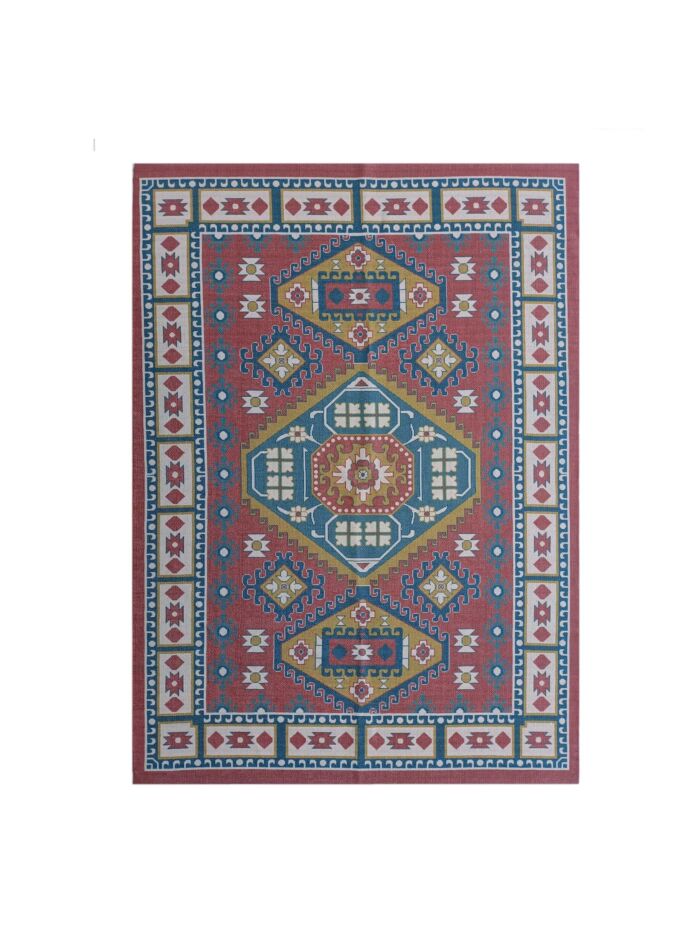 Modern home decor digital printed rug DD 019, 140x200cm, ideal for adding a fresh and stylish touch to your interior by Ramsha Carpets.