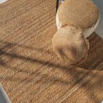 Beautiful Handmade Jute Floor Braided Rug - BR 021 (300x400cm)