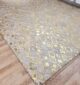 Contemporary grey leather rug for dining and living room LR 010 (300x400cm) by Ramsha Home