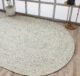 Amazing Handmade Oval Shaped Wool Floor Braided Rug - BR 047 (160x230cm)