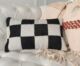 Stylish woven cushion CS-255, balcony and couch decor, black and white, 30X90cm